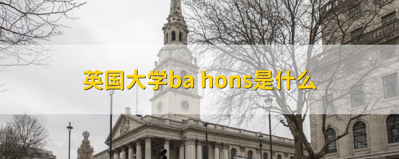 英國大學(xué)ba hons是什么