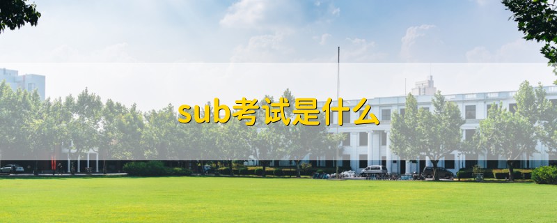 sub考試是什么