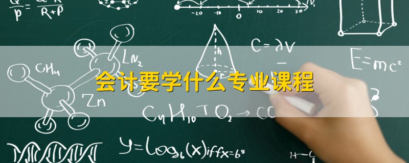 會計要學什么專業(yè)課程