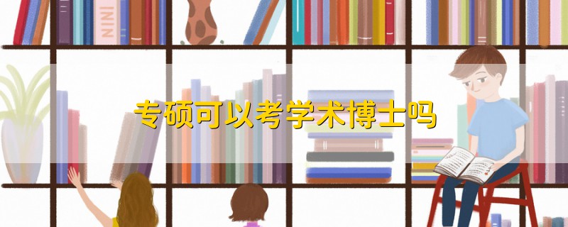 專碩可以考學(xué)術(shù)博士嗎