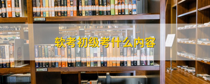軟考初級考什么內(nèi)容