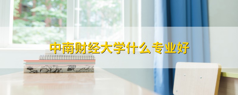 中南財經(jīng)大學什么專業(yè)好