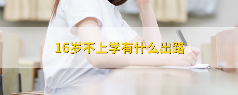 16歲不上學(xué)有什么出路