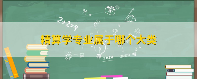 精算學(xué)專業(yè)屬于哪個大類