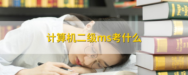 計(jì)算機(jī)二級(jí)ms考什么
