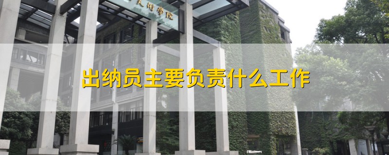 出納員主要負(fù)責(zé)什么工作