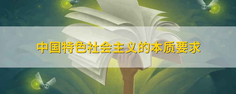 中國特色社會主義的本質(zhì)要求