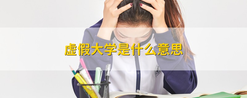 虛假大學是什么意思