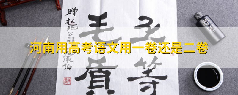 河南用高考語(yǔ)文用一卷還是二卷