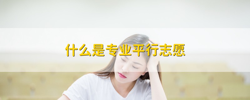 什么是專業(yè)平行志愿