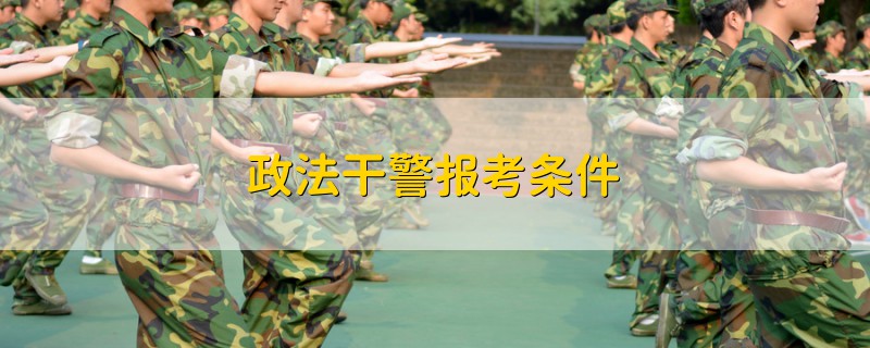 政法干警報考條件
