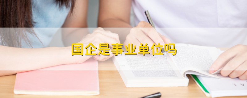 國企是事業(yè)單位嗎