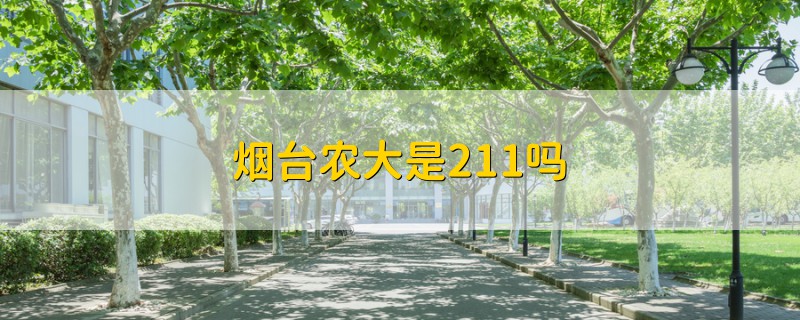 煙臺農(nóng)大是211嗎