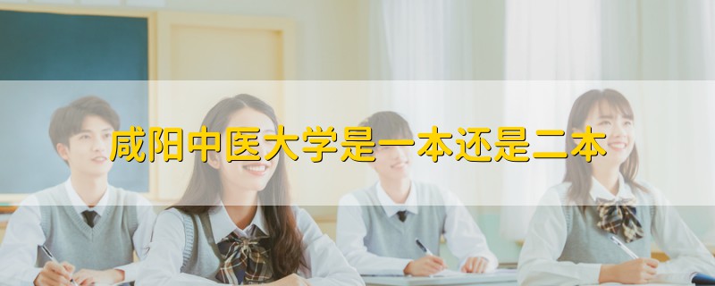 咸陽中醫(yī)大學是一本還是二本