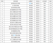 武漢公辦專(zhuān)科學(xué)校有哪些