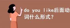 do you like后面動詞什么形式
