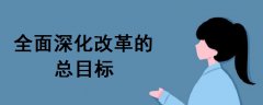 全面深化改革的總目標(biāo)