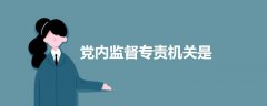 黨內監(jiān)督專責機關是