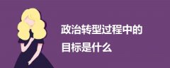政治轉(zhuǎn)型過程中的目標(biāo)是什么