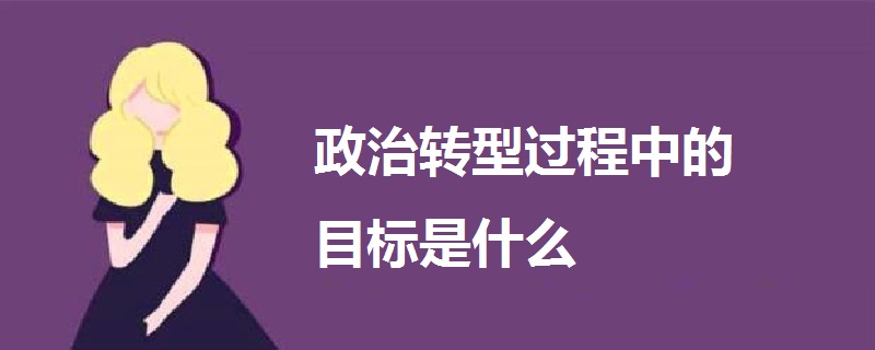 政治轉(zhuǎn)型過(guò)程中的目標(biāo)是什么