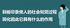刻板印象使人的社會(huì)知覺過程簡化因此它具有什么的作用