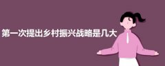 第一次提出鄉(xiāng)村振興戰(zhàn)略是幾大