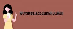 羅爾斯的正義論的兩大原則