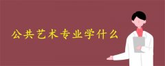 公共藝術(shù)專業(yè)學(xué)什么