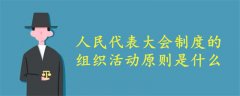 人民代表大會制度的組織活動原則是什么