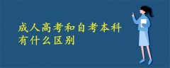 成人高考和自考本科有什么區(qū)別