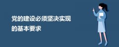 黨的建設(shè)必須堅決實現(xiàn)的基本要求
