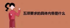 五項(xiàng)要求的具體內(nèi)容是什么