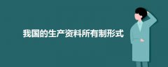 我國的生產資料所有制形式