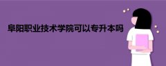 阜陽職業(yè)技術學院可以專升本嗎