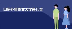 山東外事職業(yè)大學(xué)是幾本