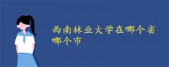 西南林業(yè)大學(xué)在哪個(gè)省哪個(gè)市