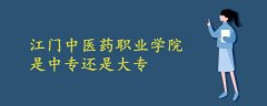 江門(mén)中醫(yī)藥職業(yè)學(xué)院是中專(zhuān)還是大專(zhuān)