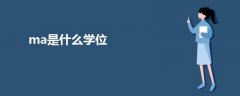 ma是什么學位