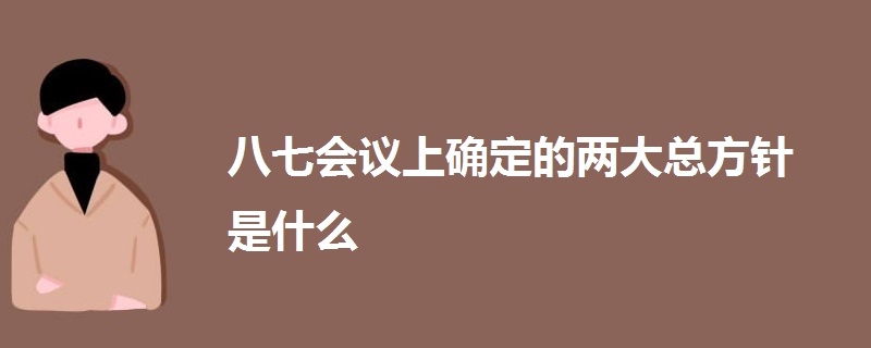 八七會議上確定的兩大總方針是什么