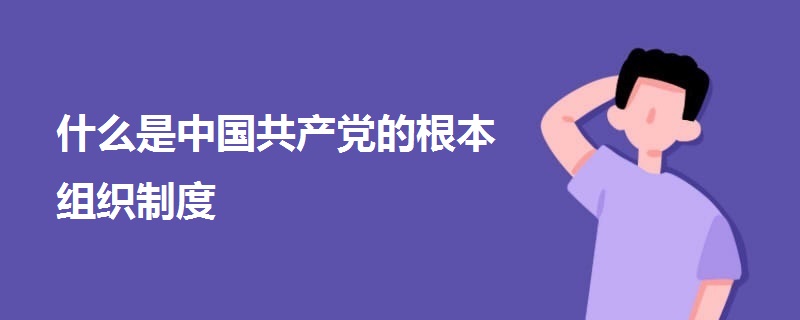 什么是中國(guó)共產(chǎn)黨的根本組織制度