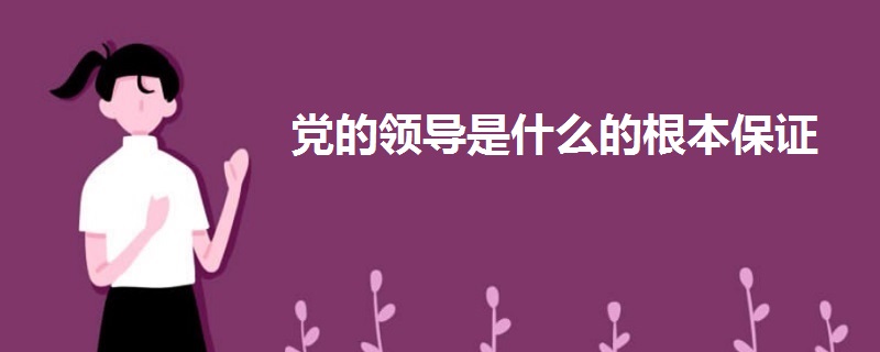 黨的領(lǐng)導(dǎo)是什么的根本保證