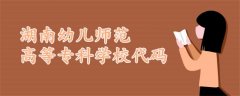 湖南幼兒師范高等?？茖W(xué)校代碼